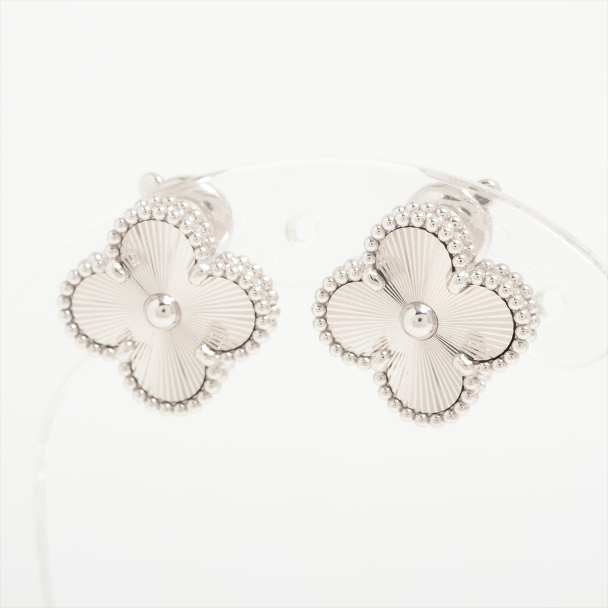 Van Cleef & Arpels Vintage Alhambra Guilloche Piercing jewelry 750(WG) 10.3g VCARP9XF00