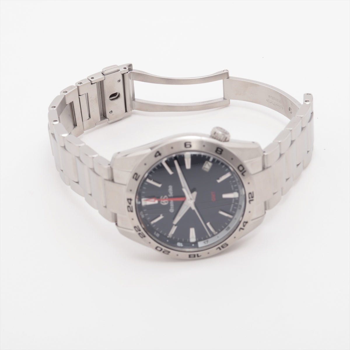 Grand Seiko Sports collection GMT SBGN029 SS QZ Blue-Face 4 Extra Links
