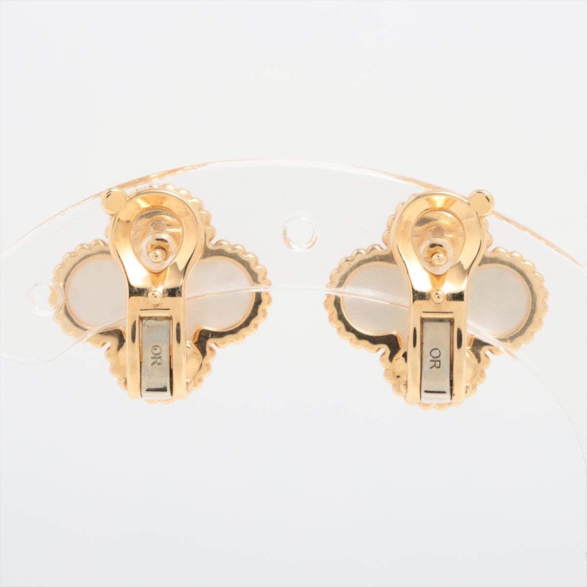 Van Cleef & Arpels Vintage Alhambra shells Piercing jewelry 750(YG) 7.5g VCARA44100