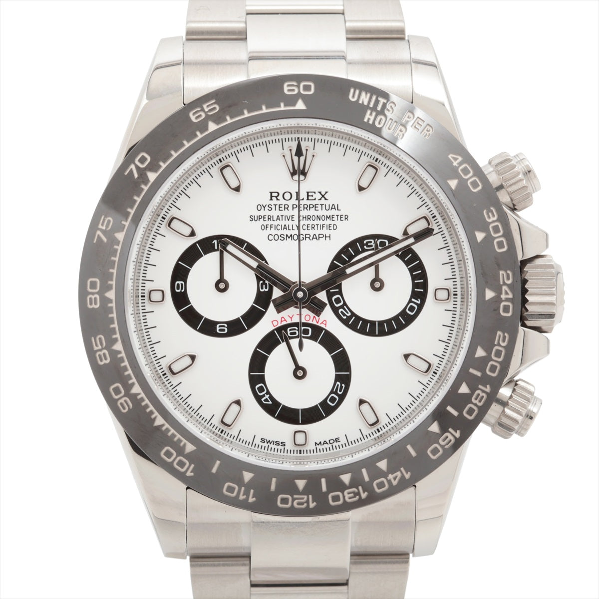 Rolex Daytona 116500LN SS AT White Dial 3 Extra Links