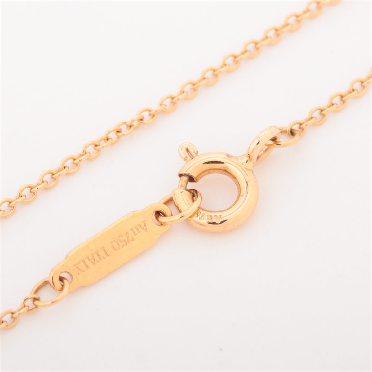 Tiffany T Smile Small diamond Necklace 750(YG) 2.2g