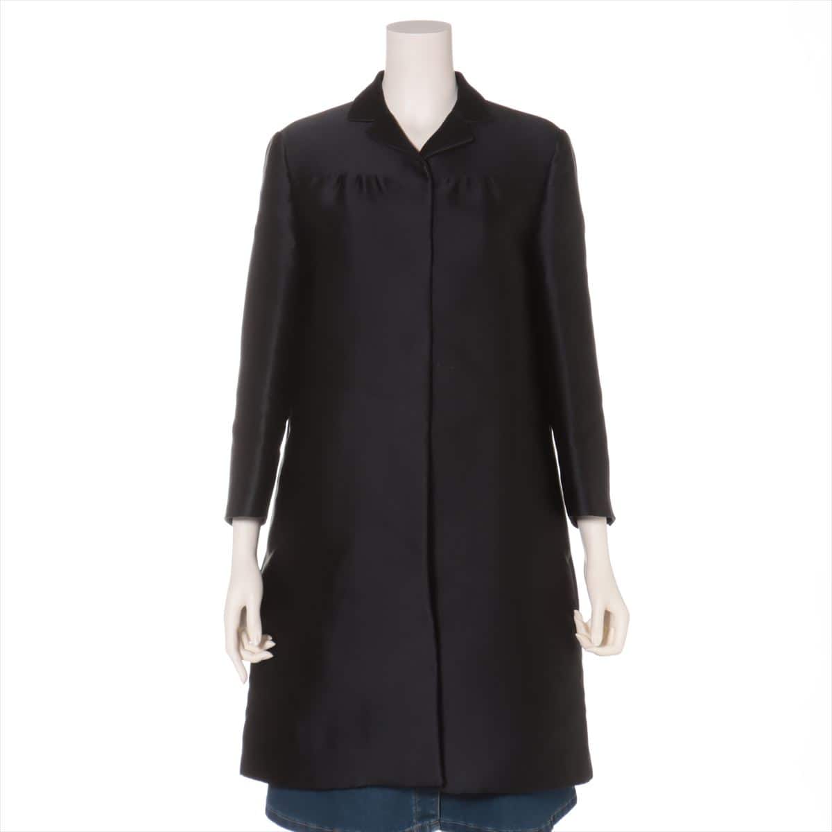 Prada 2012 Silk × Polyester coats 38 Ladies' Black