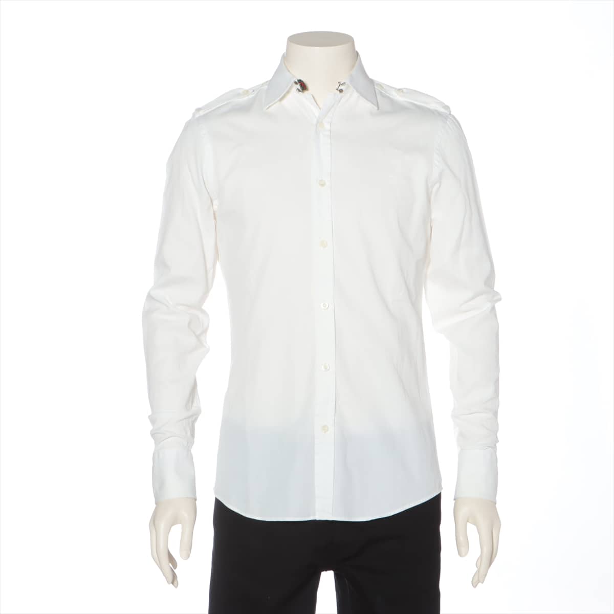 Gucci Sherry Line Cotton Shirt 38 Men's White