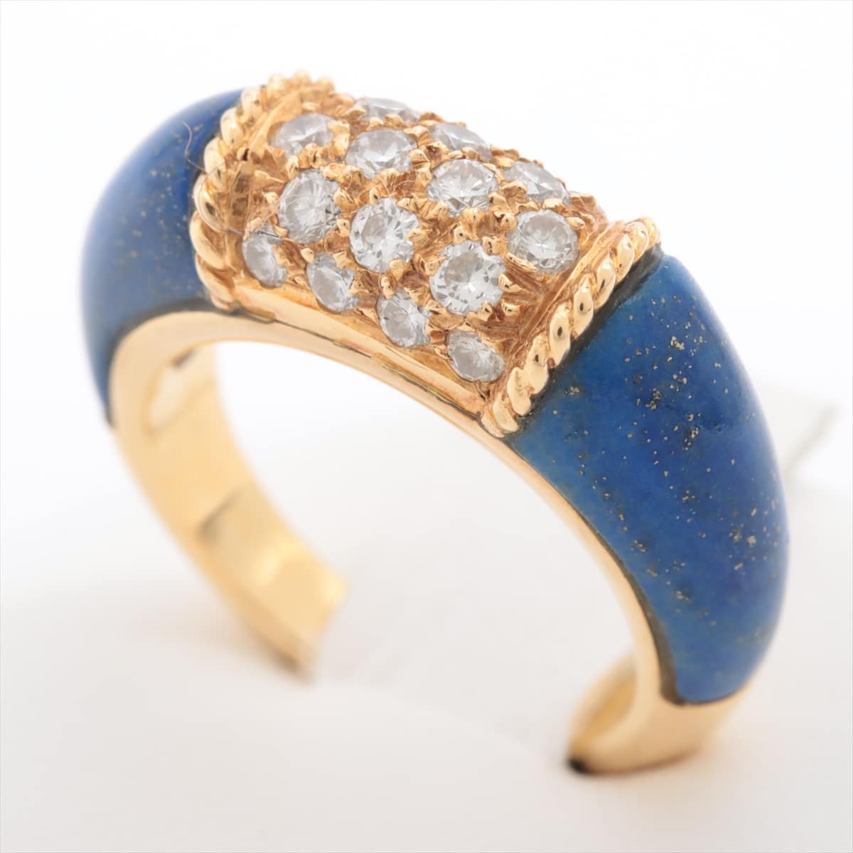 Van Cleef & Arpels Philippines diamond Lapis lazuli rings 18Kt(YG) 7.7g 0.53