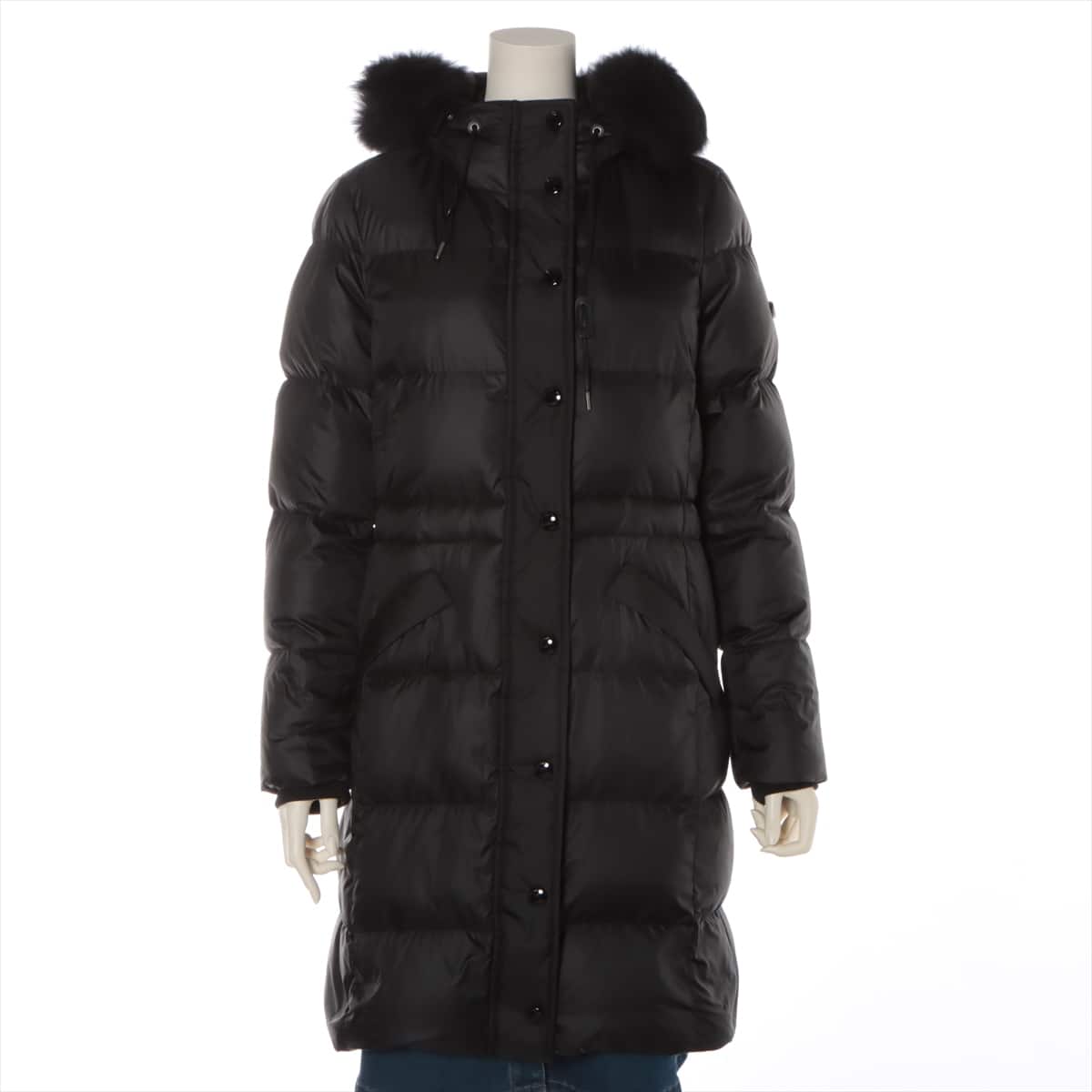 COACH Polyester Down coat S Ladies' Black  With fur Some tags have been cut