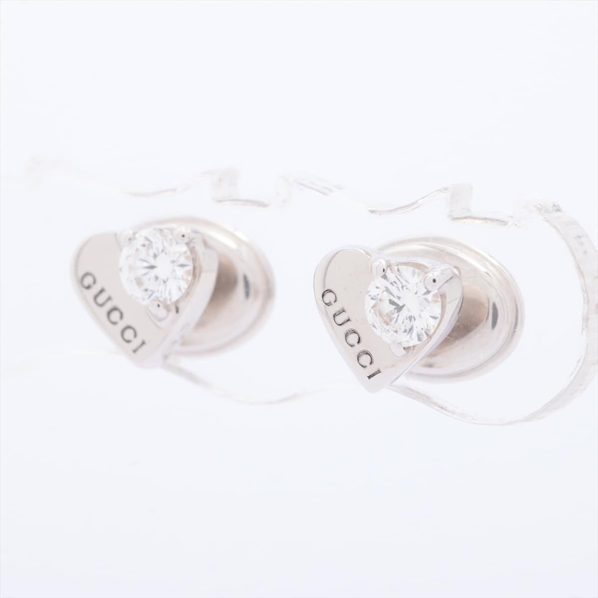 Gucci GUCCI hearts diamond Piercing jewelry 750WG