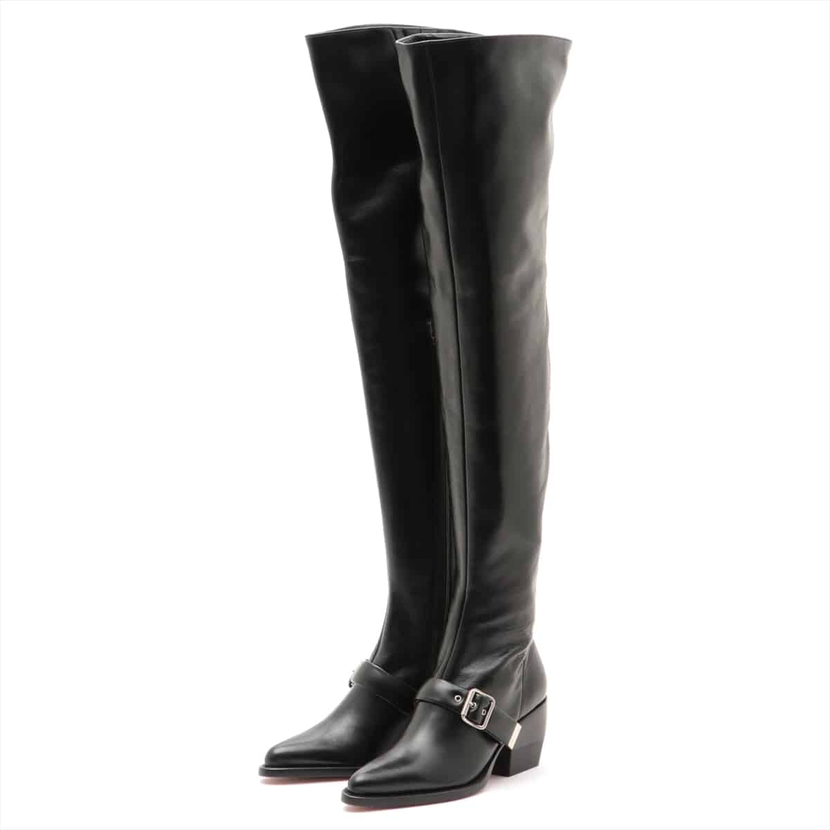 Chloe Leather Long boots 37 Ladies' Black