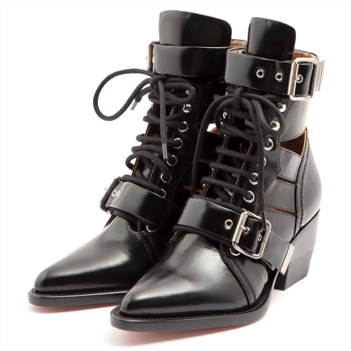 Chloe RYLEE Leather Boots 35 Ladies' Black
