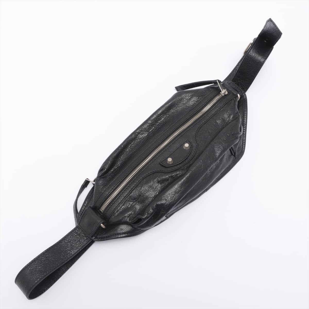 Balenciaga Classic Leather Sling backpack Black 542013