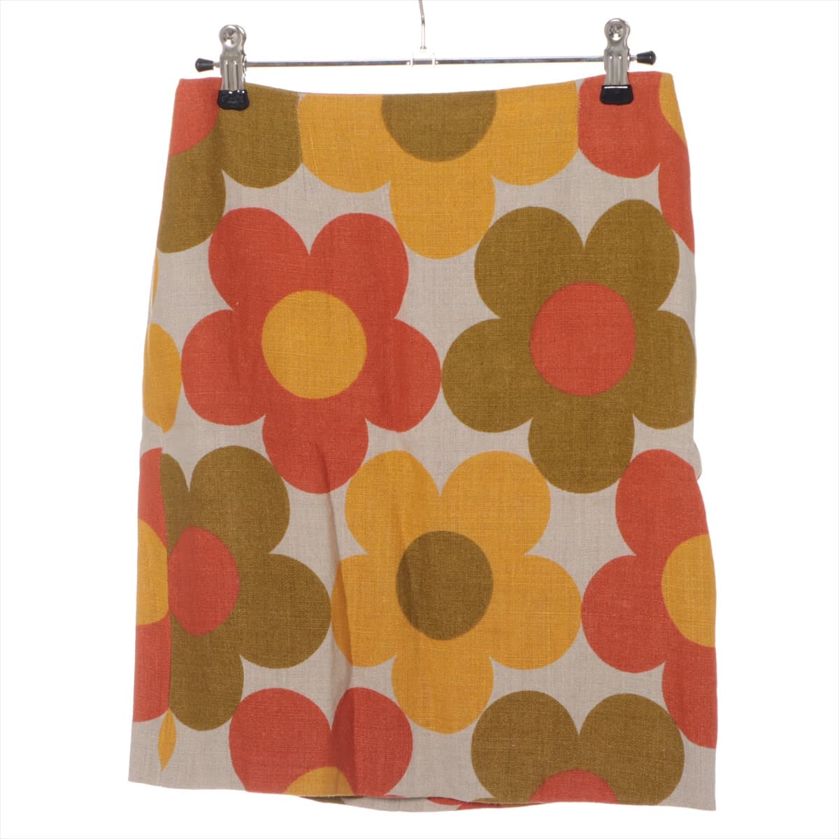 CELINE Linen Skirt 38 Ladies' Multicolor
