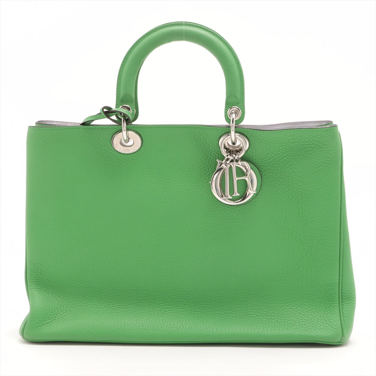 Christian Dior Diorissimo Leather 2way handbag Green with pouch