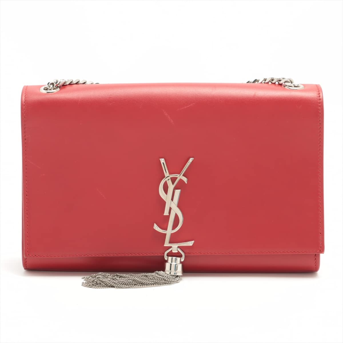 Saint Laurent Paris Classic Kate Leather Chain shoulder bag Red 354119