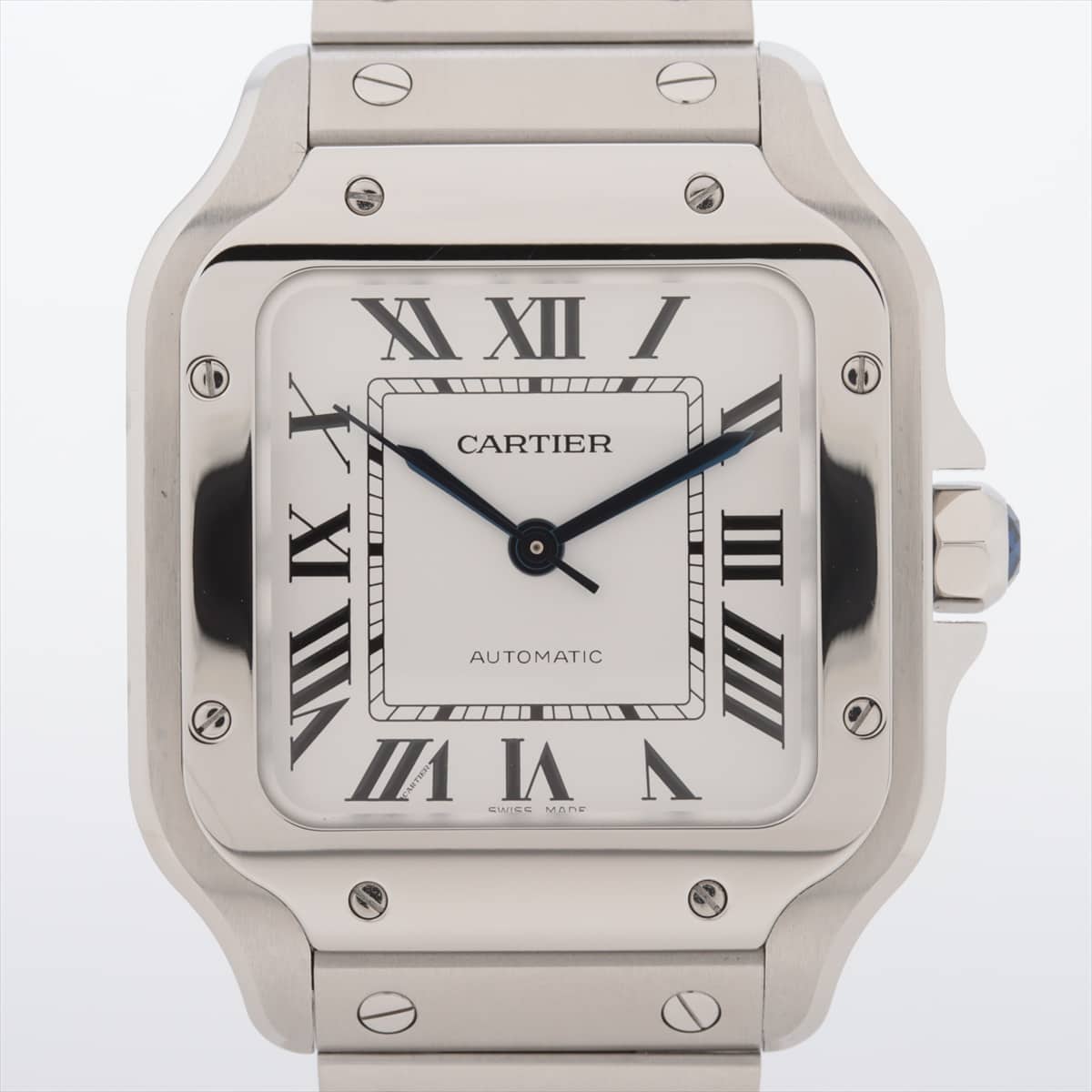 [Chrono] Cartier Santos WSSA0029 SS AT Silver-Face Extra Link 2 With buckle