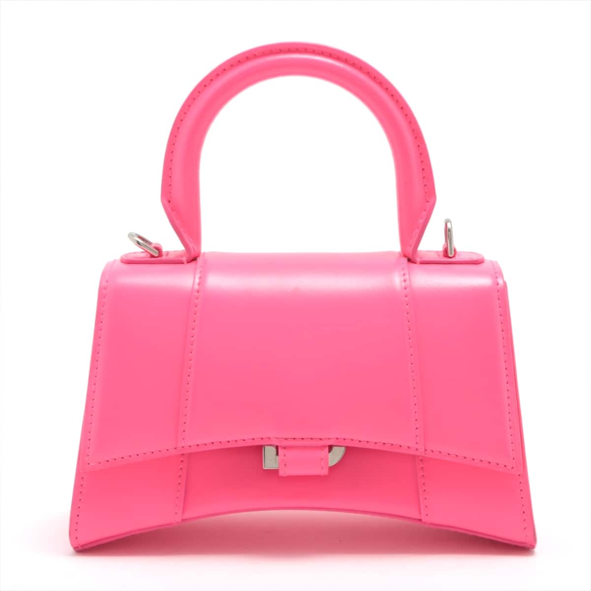 Balenciaga Hour glass XS Leather 2way handbag Pink 592833