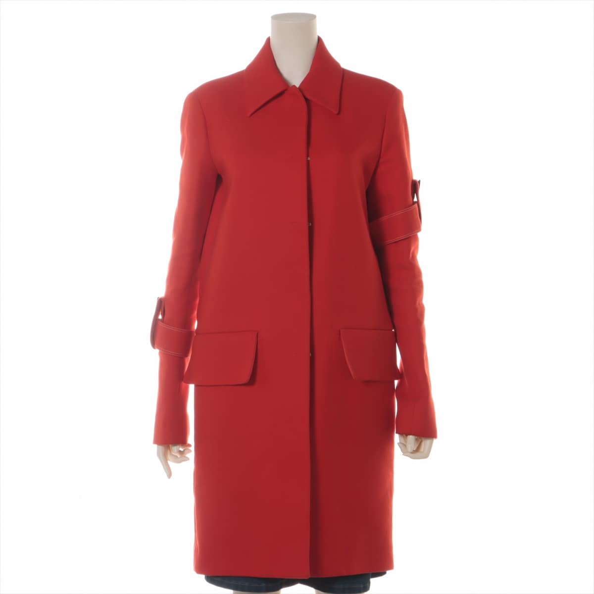 CELINE Phoebe Cotton & silk coats 36 Ladies' Red