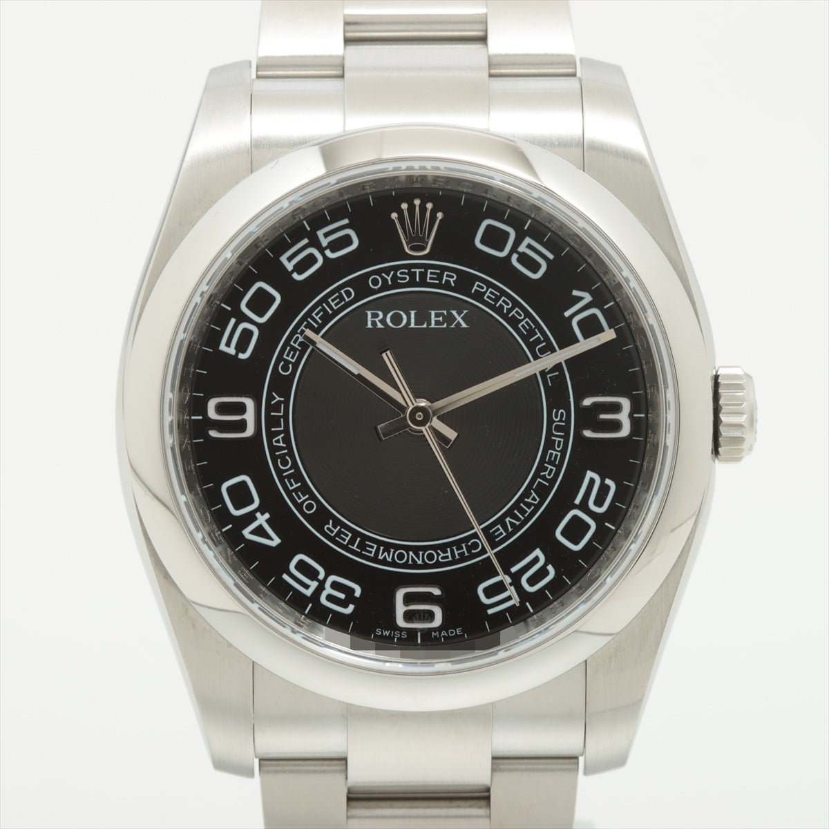 Rolex Oyster Perpetual 116000 SS AT Black concentric dial