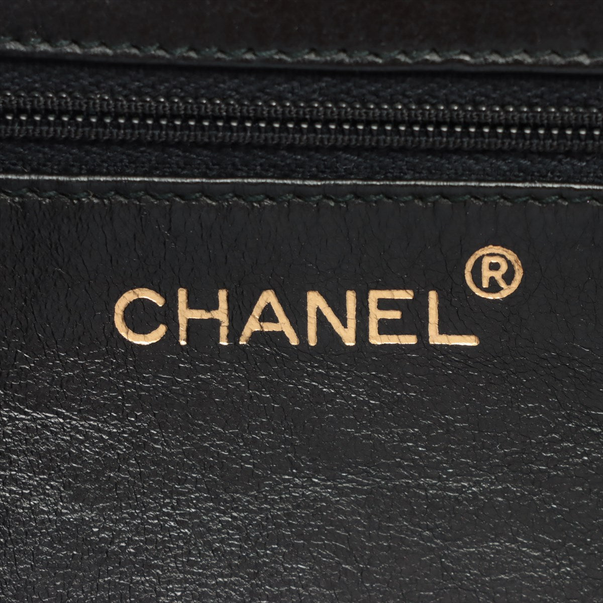 Chanel Coco Mark Raffia Hand bag Black Gold Metal fittings 5XXXXXX