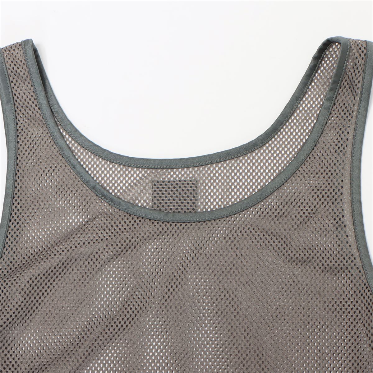 Chanel Sports Coco Mark 03P Polyester Tank top 40 Ladies' Grey  Mesh