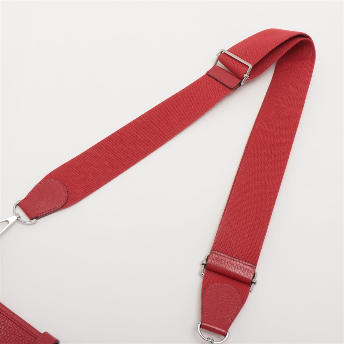 Hermès Evelyne 3 PM Taurillon Clemence Rouge casaque Silver Metal fittings A:2017
