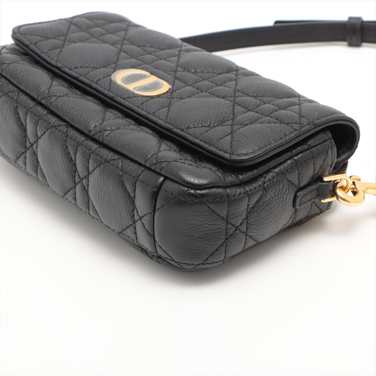 Christian Dior Cannage Leather Shoulder bag Black