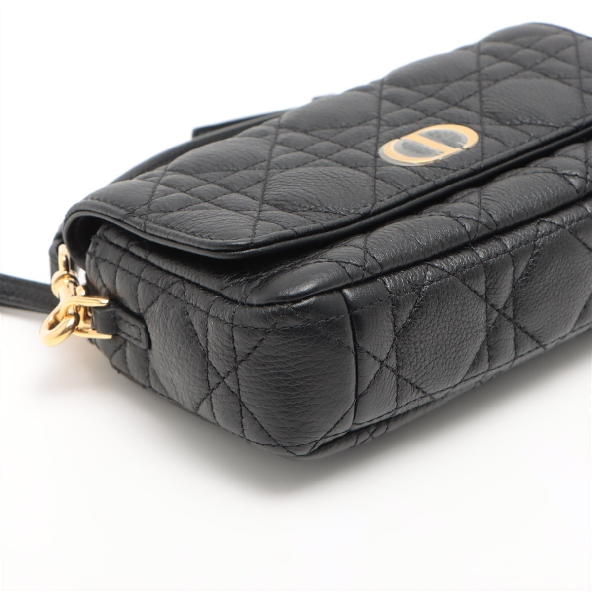 Christian Dior Cannage Leather Shoulder bag Black