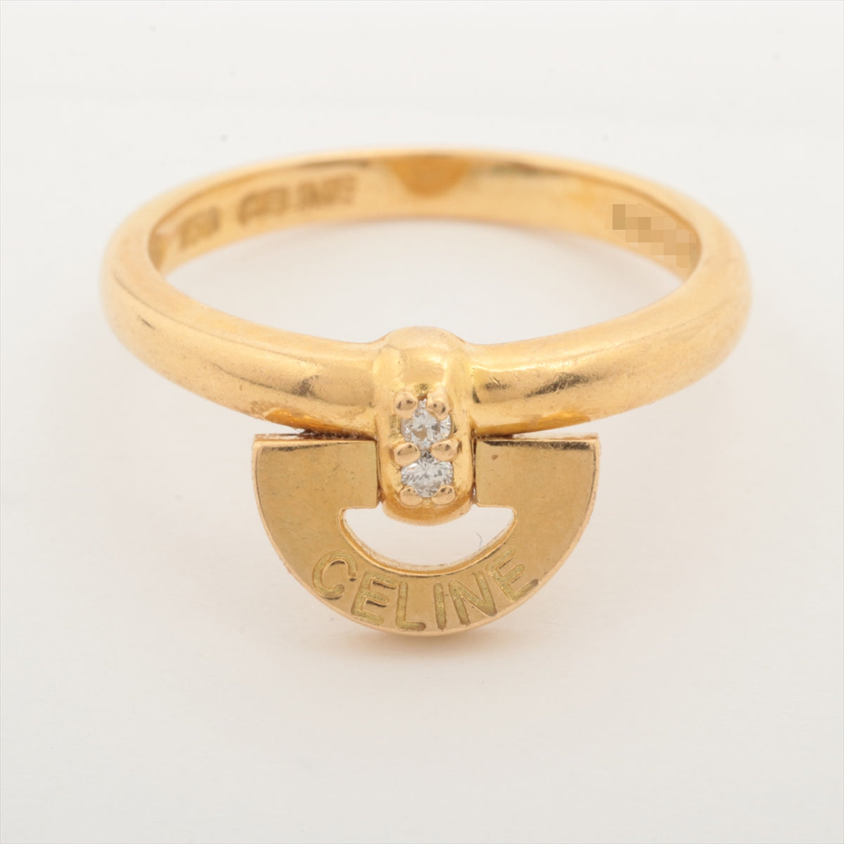 CELINE diamond rings 750(YG) 3.0g 0.03