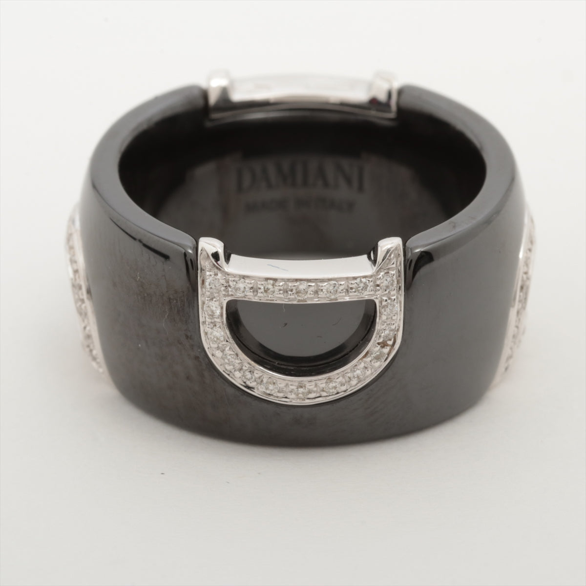 Damiani D Icon diamond rings 750 (WG) x Ceramic 9.4g