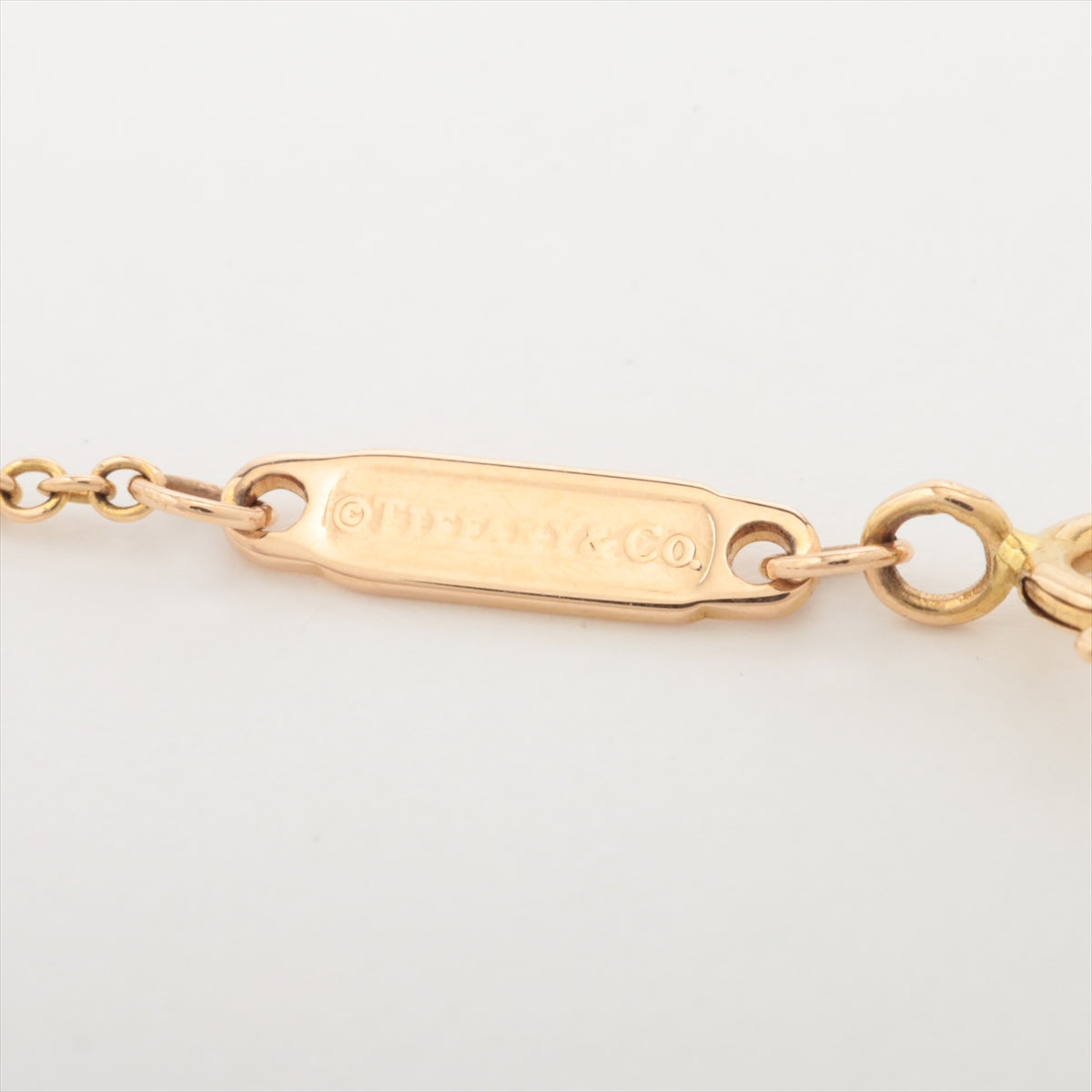 Tiffany T Smile Micro diamond Necklace 750(YG) 2.2g