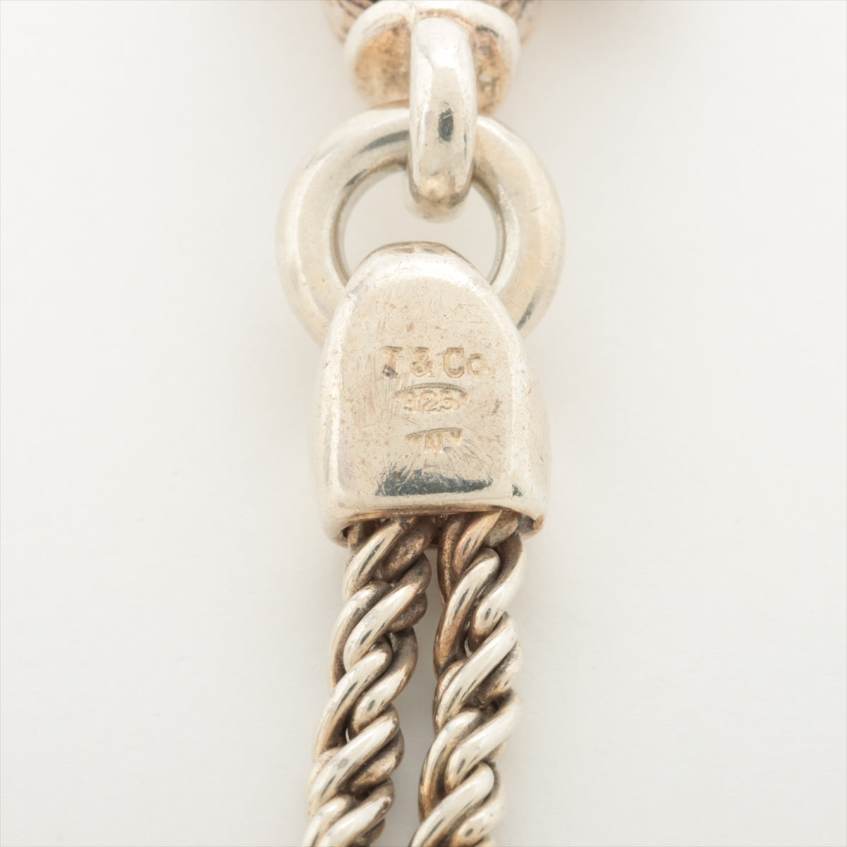 Tiffany Double Rope Bracelet Bracelet 925 18.1g Silver