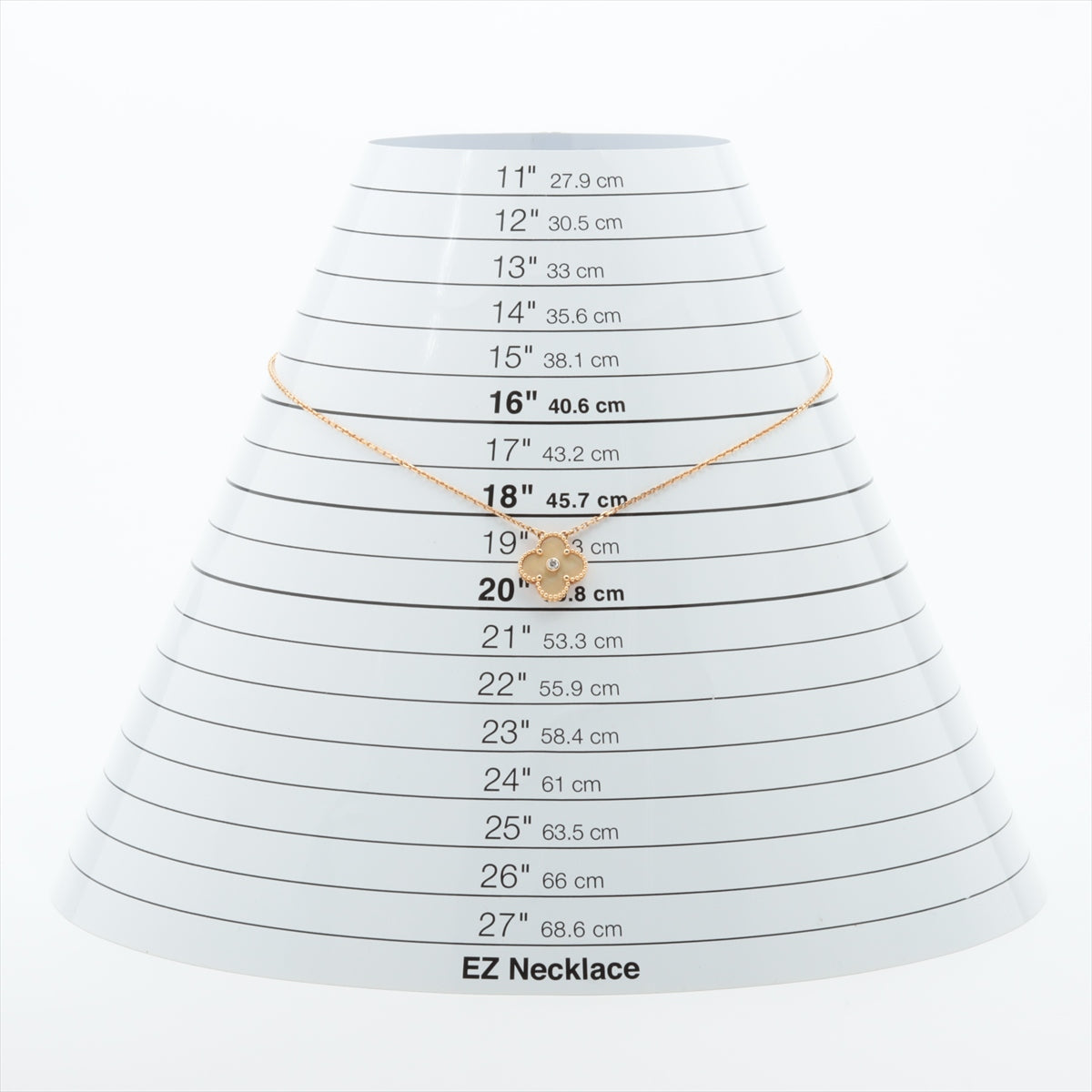 Van Cleef & Arpels Vintage Alhambra Golden shell diamond Necklace 750(YG) 6.5g Limited to 2018