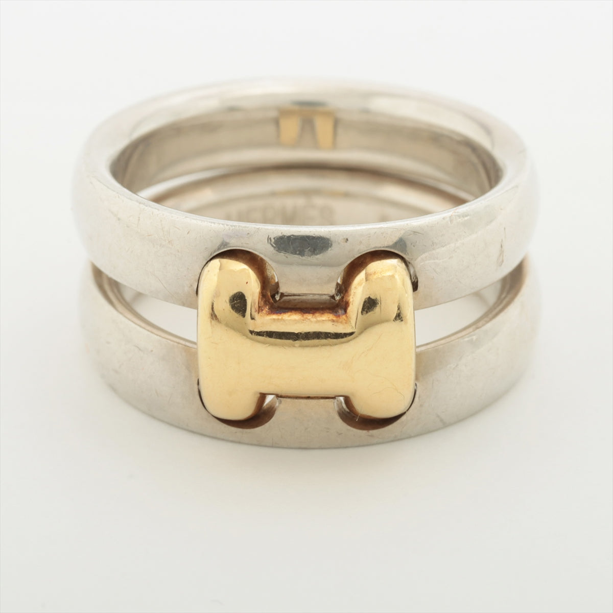 Hermès Olympe rings 50 925×750 8.8g Silver x gold