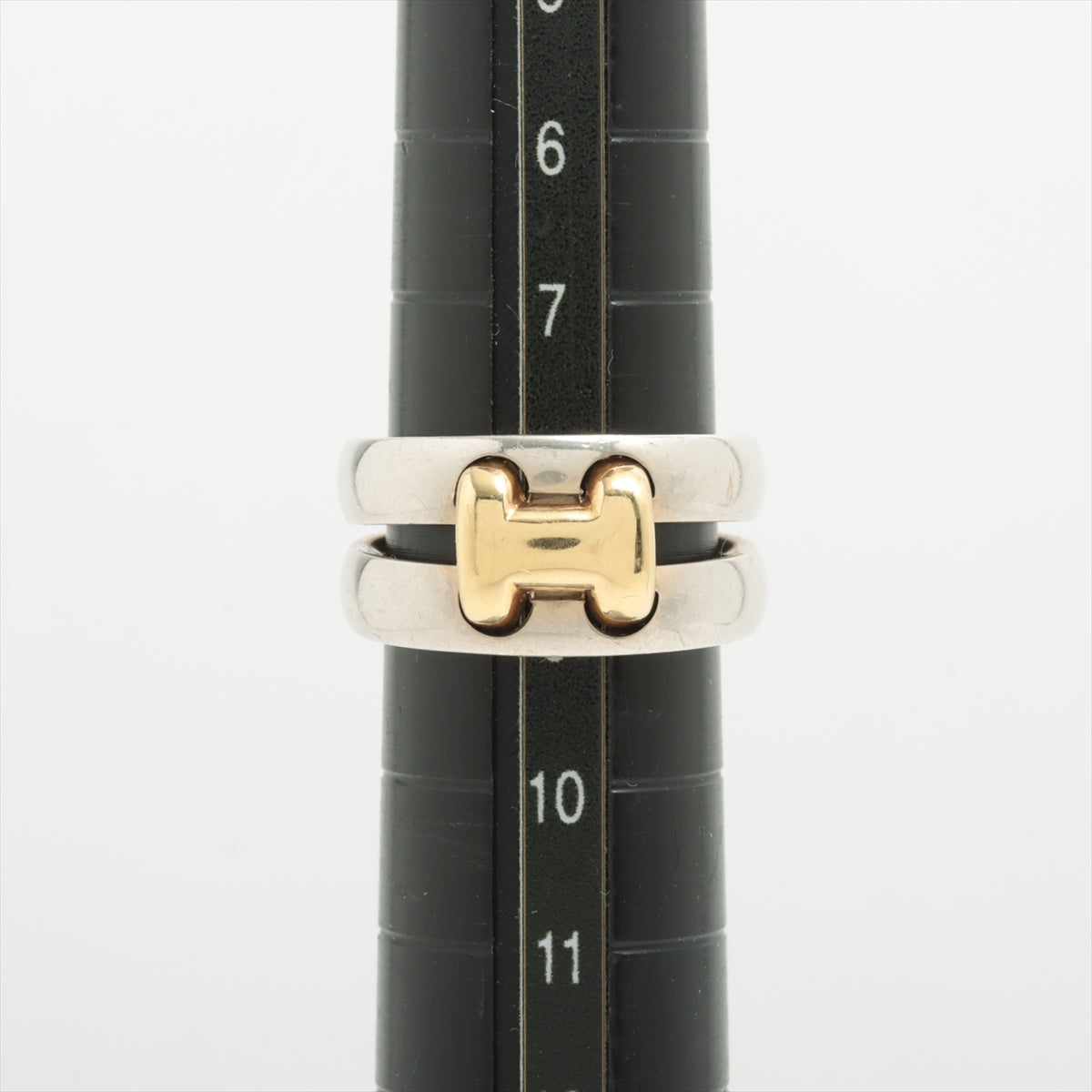 Hermès Olympe rings 50 925×750 8.8g Silver x gold
