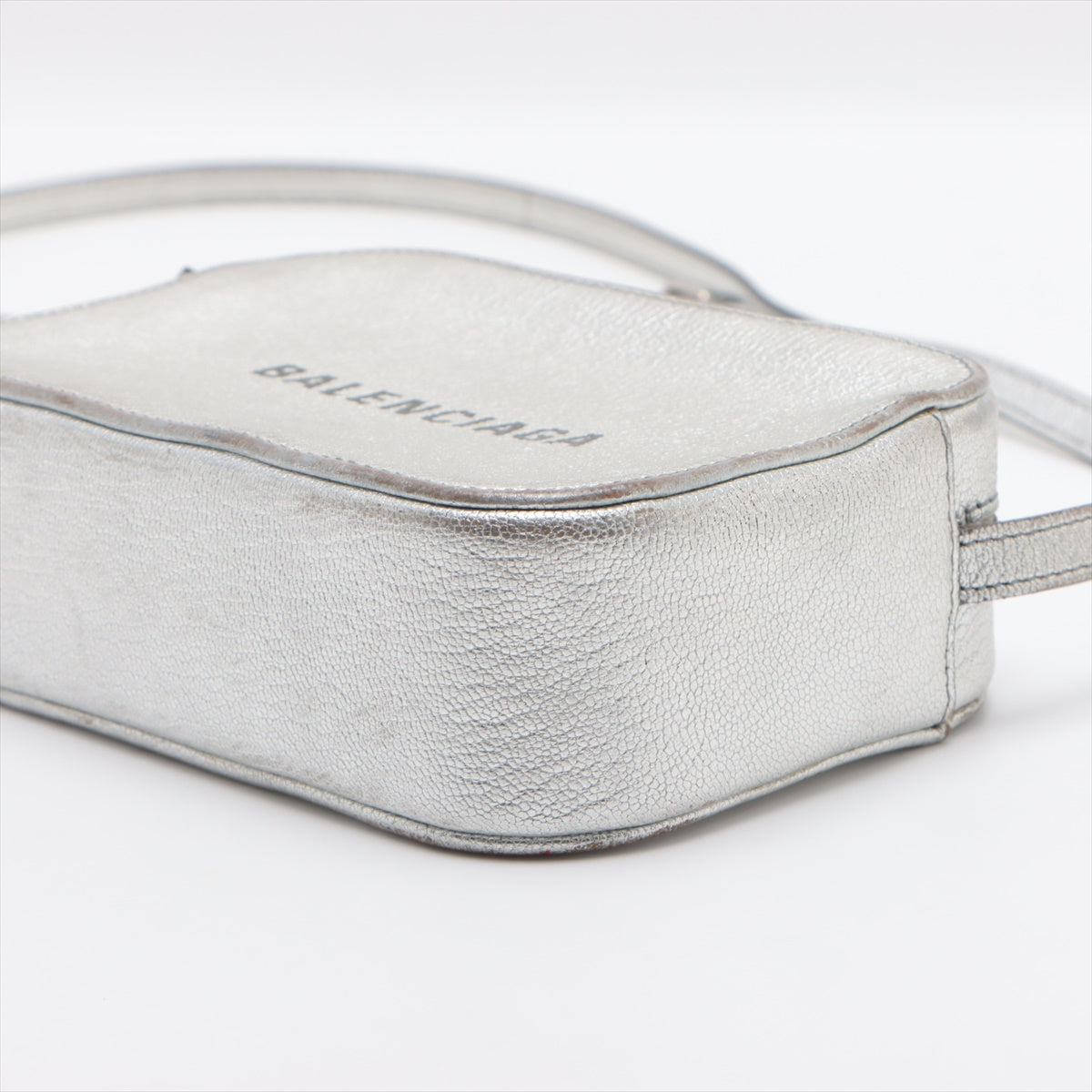 Balenciaga Everyday Camera Bag Leather Shoulder bag Silver 552372