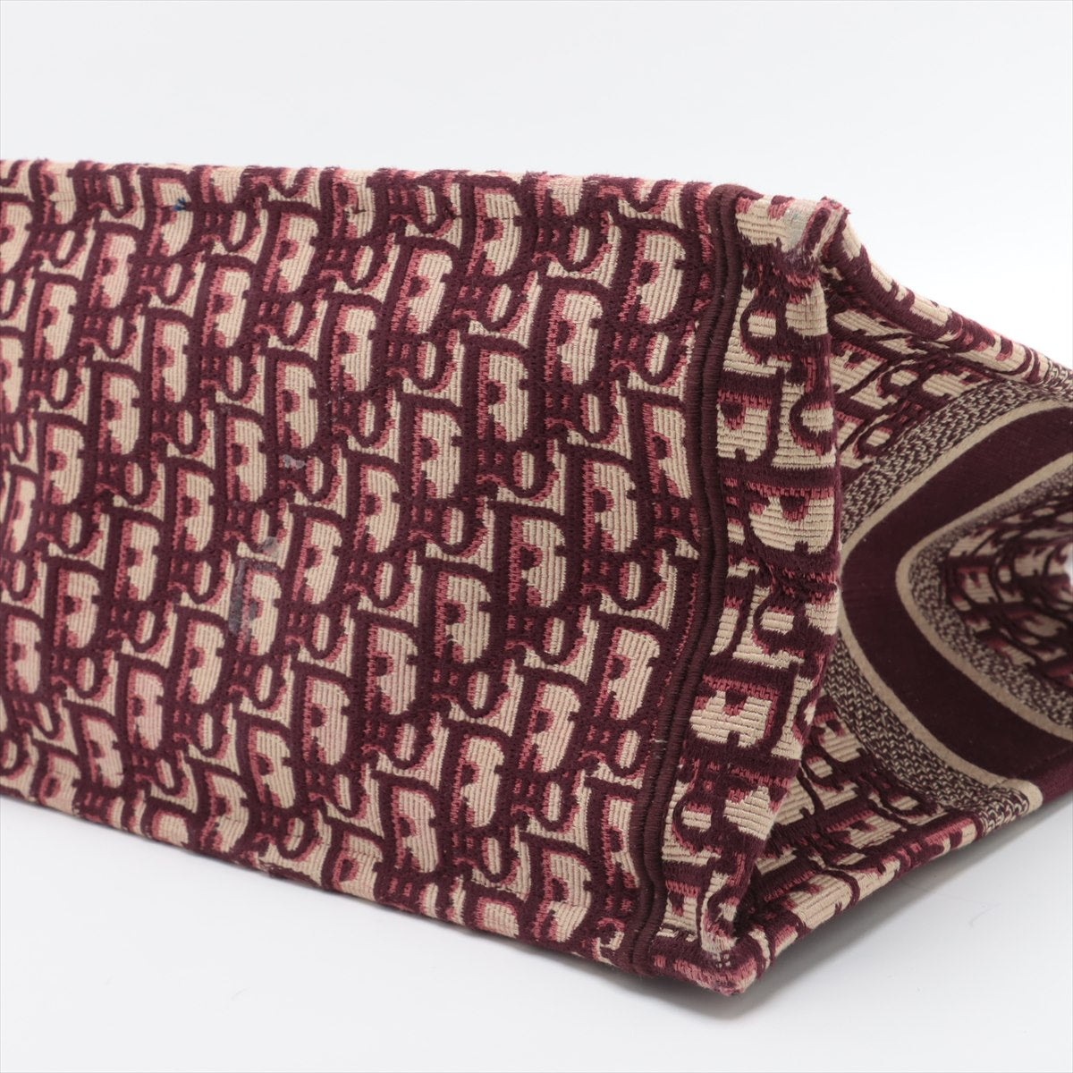 Christian Dior Oblique Book Tote canvas Tote bag Bordeaux