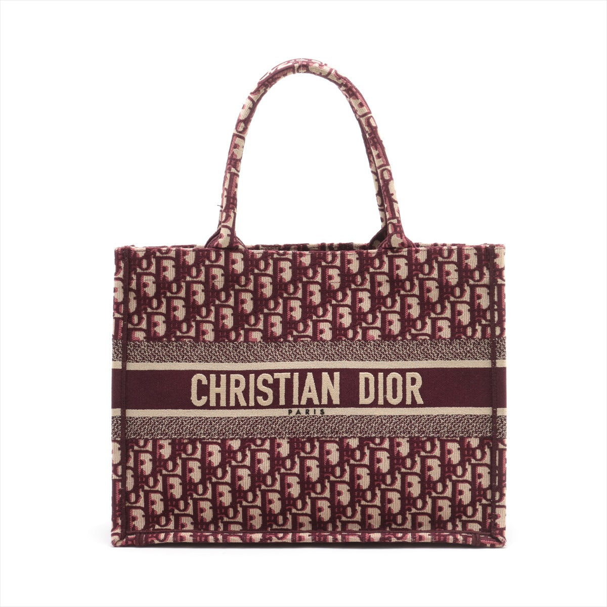 Christian Dior Oblique Book Tote canvas Tote bag Bordeaux