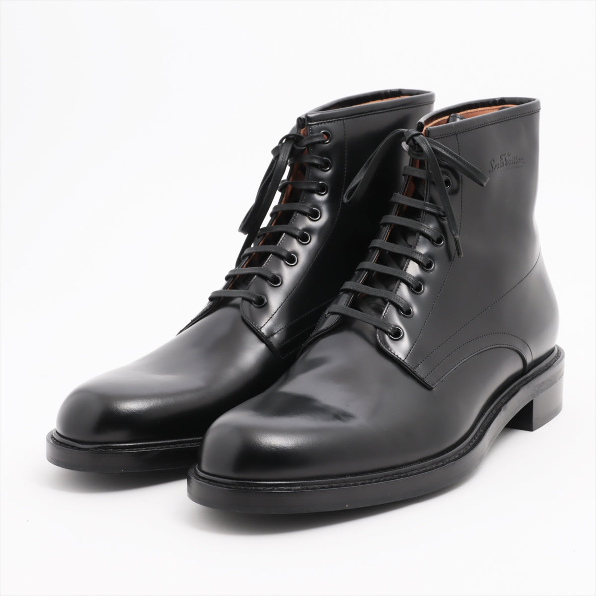 Louis Vuitton 16 years Leather Boots 9 1/2M Men's Black DI1106 Is there a replacement string