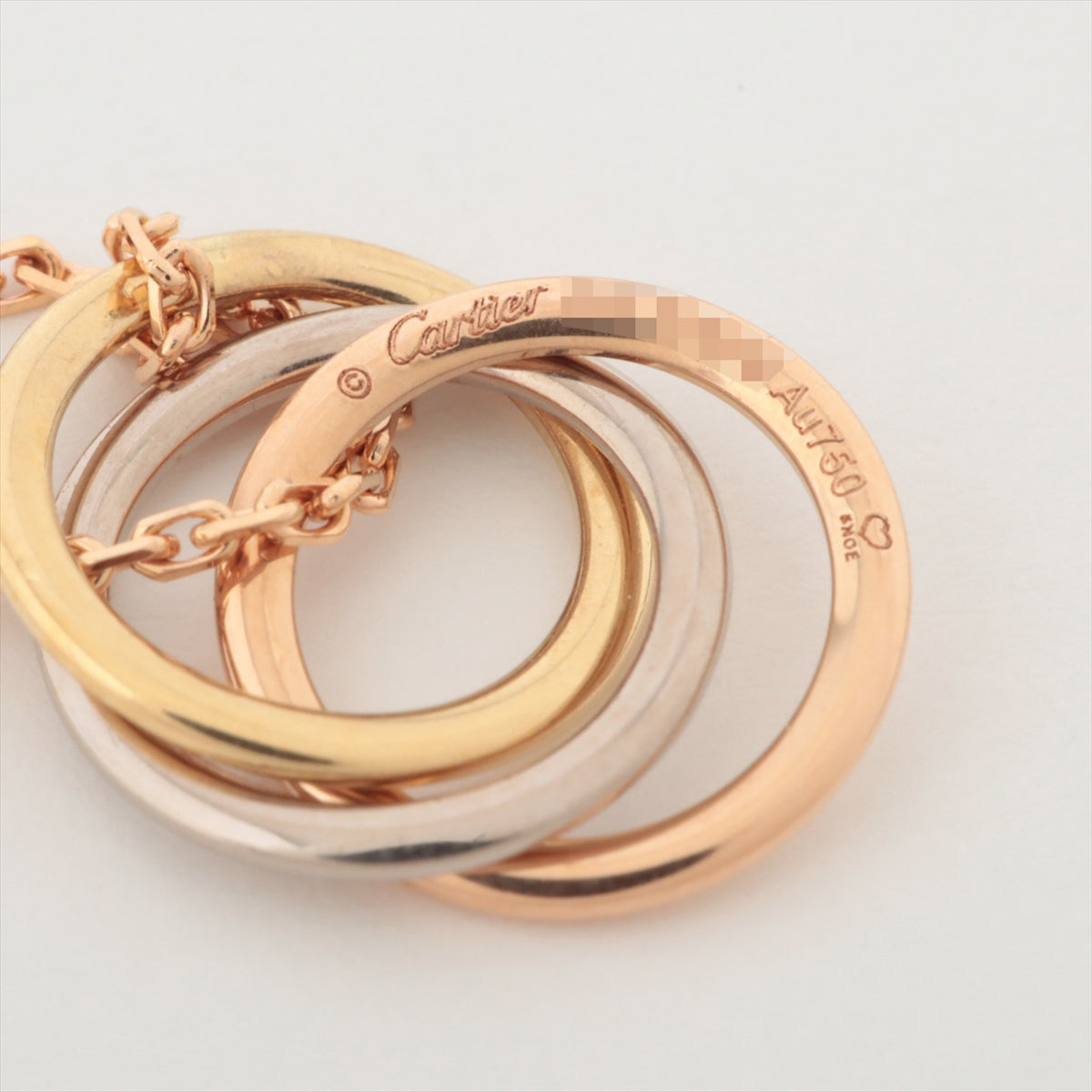 Cartier Trinity diamond Piercing jewelry 750(YG×PG×WG) 3.8g CRB8043300