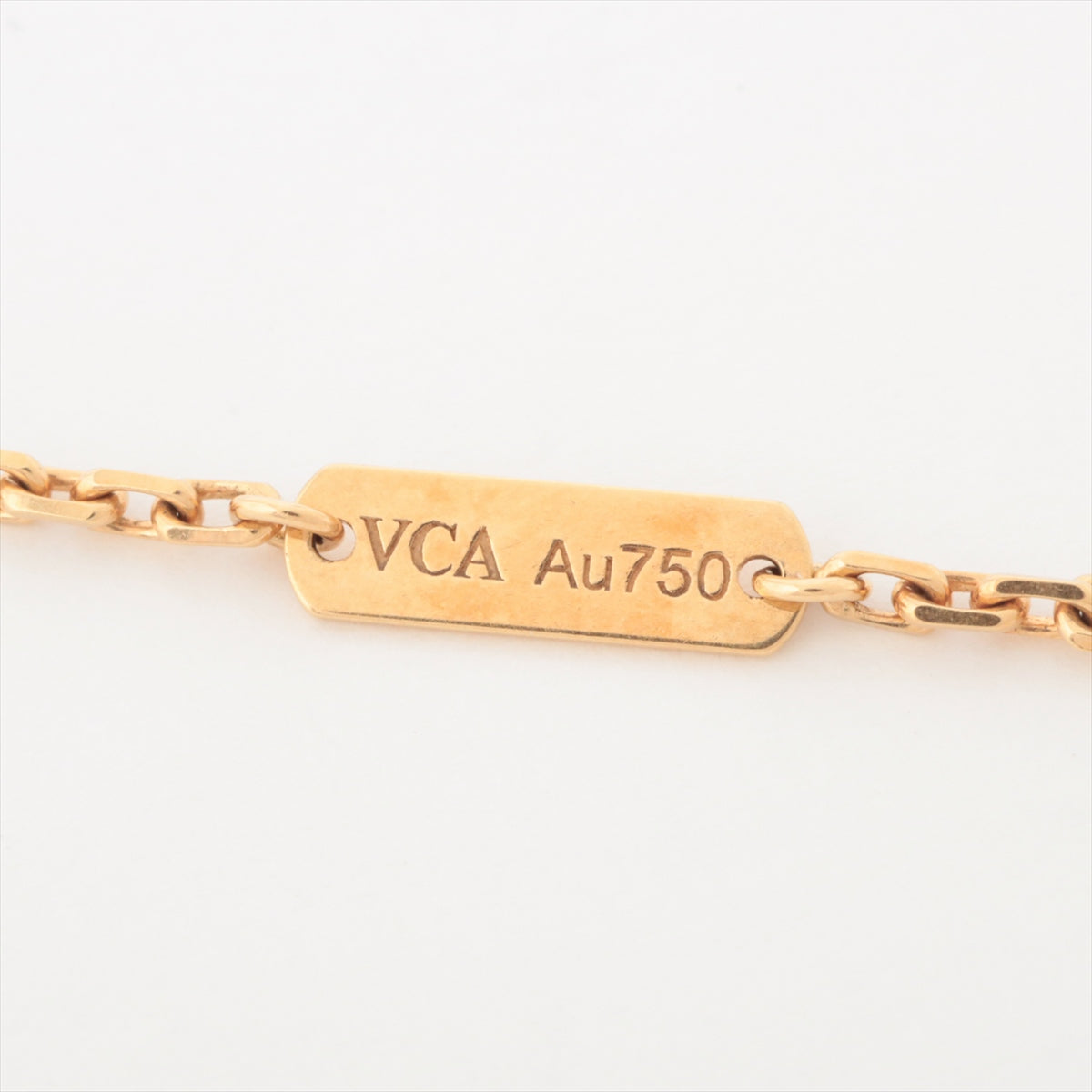 Van Cleef & Arpels Magic Alhambra Carnelian Necklace 750(YG) 15.8g