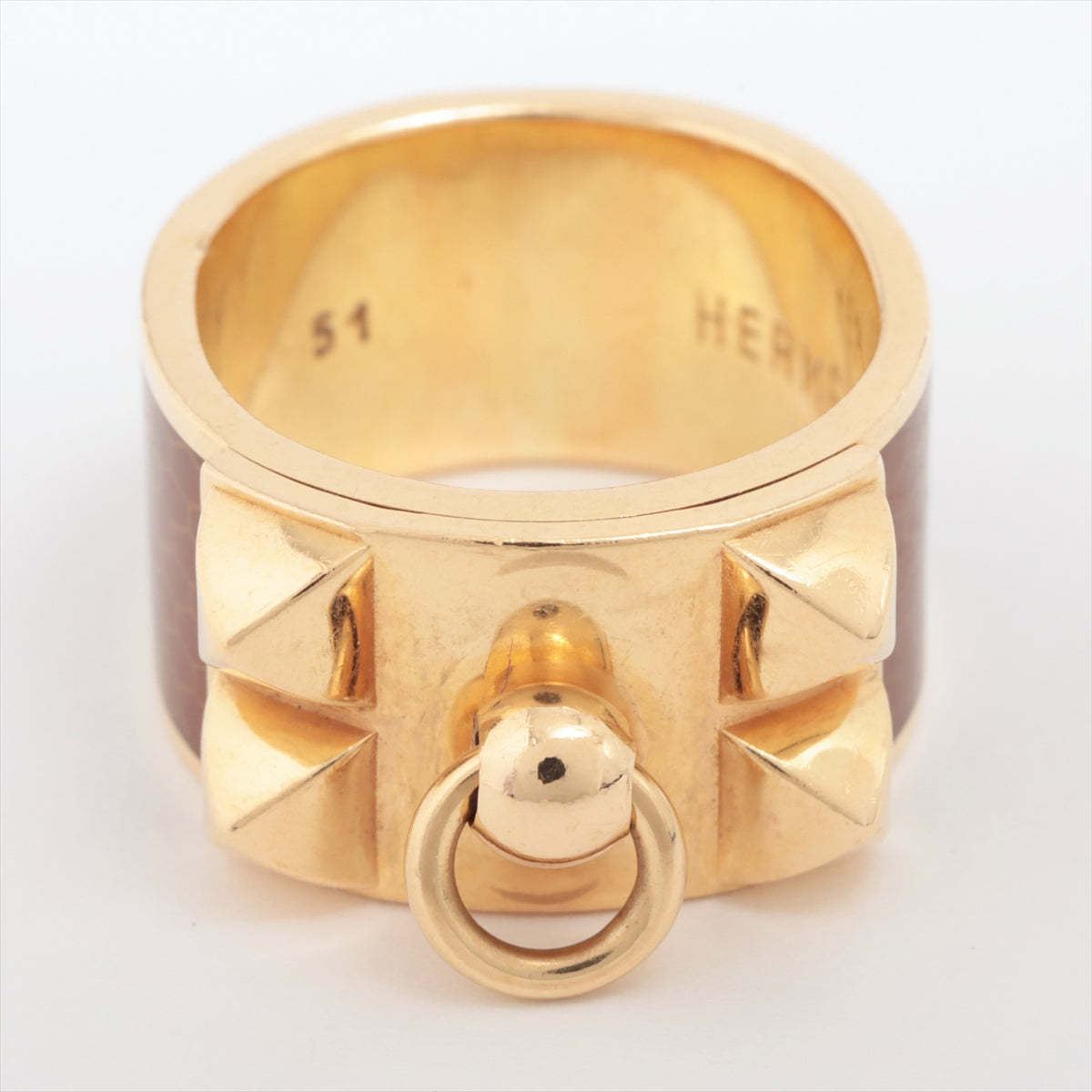 Hermès Collier de Chien rings 750(YG) 14.3g 51