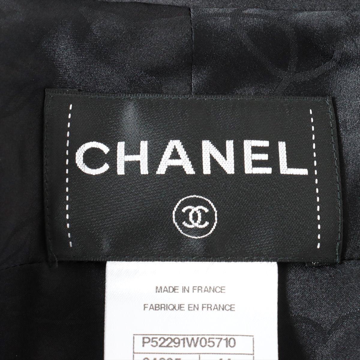 Chanel Gripoix P52 Wool coats 44 Ladies' Black