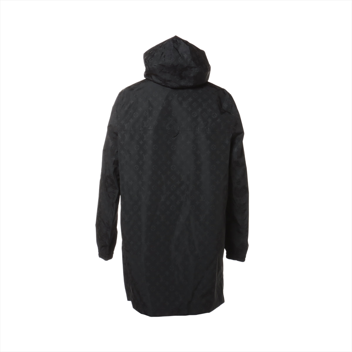 Louis Vuitton 22AW Nylon Half coat 48 Men's Black  mid-length monogram windbreaker RM222Q  ON5H NK48W
