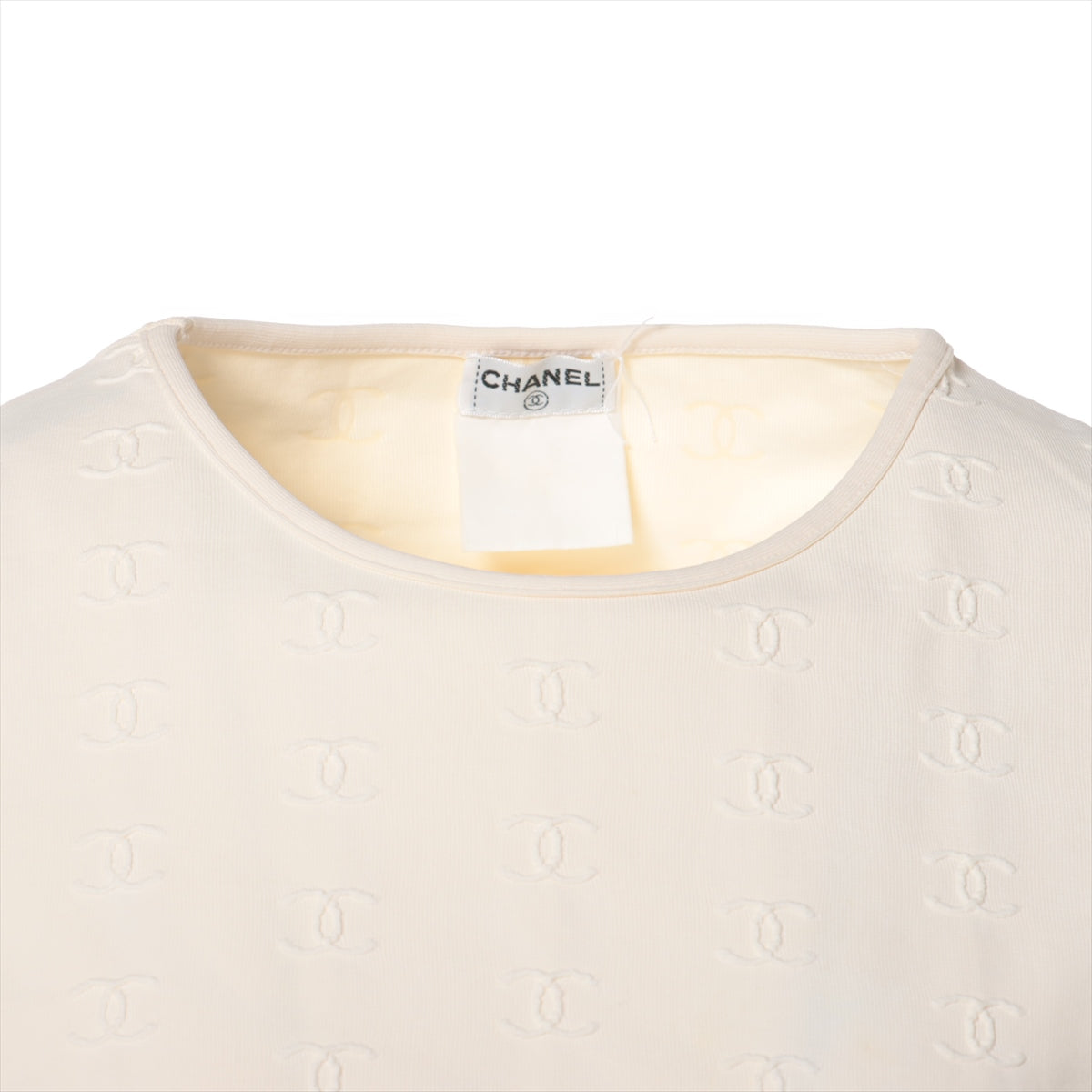 Chanel Coco Mark Unknown material Cut & Sew Ladies' Ivory  Quality tag printing smudges