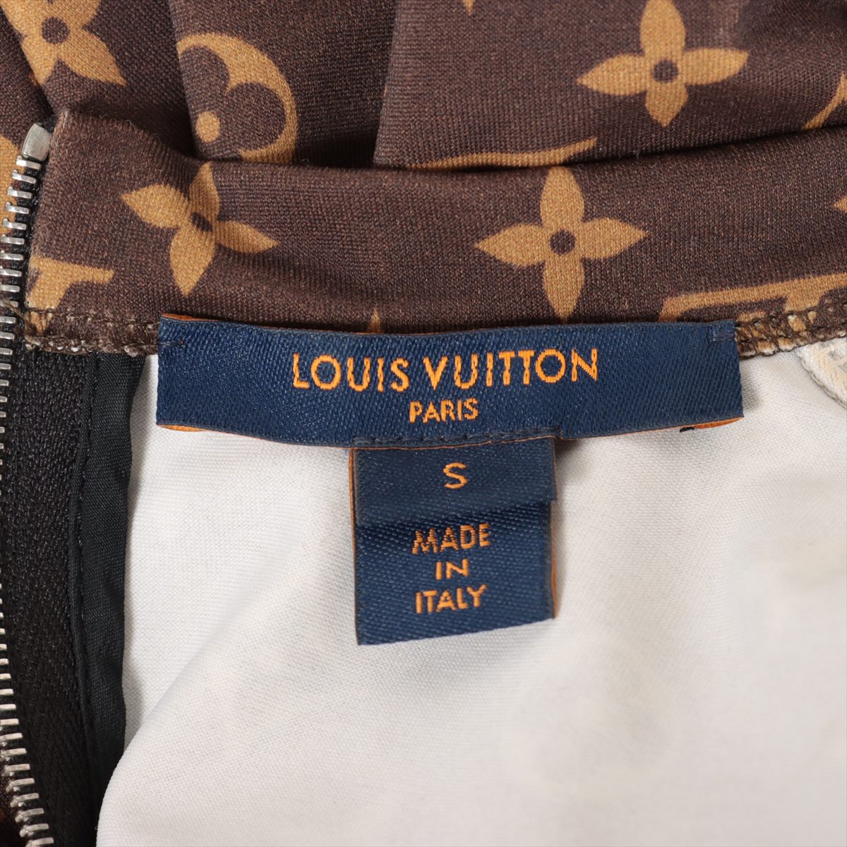Louis Vuitton 21SS Polyamide x elastane Dress S Ladies' Brown  RW211B Monogram