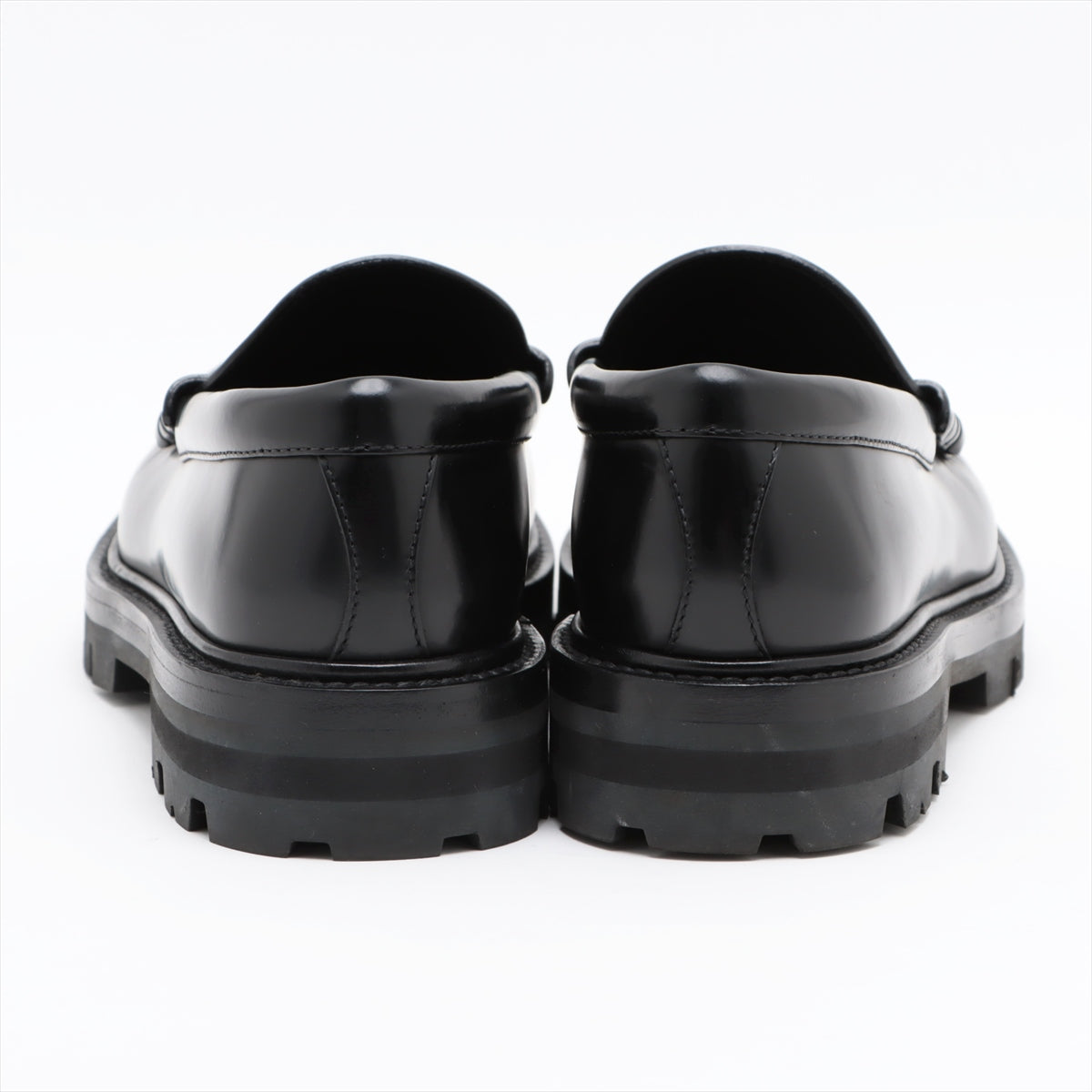CELINE Triomphe Leather Loafer 39 Ladies' Black