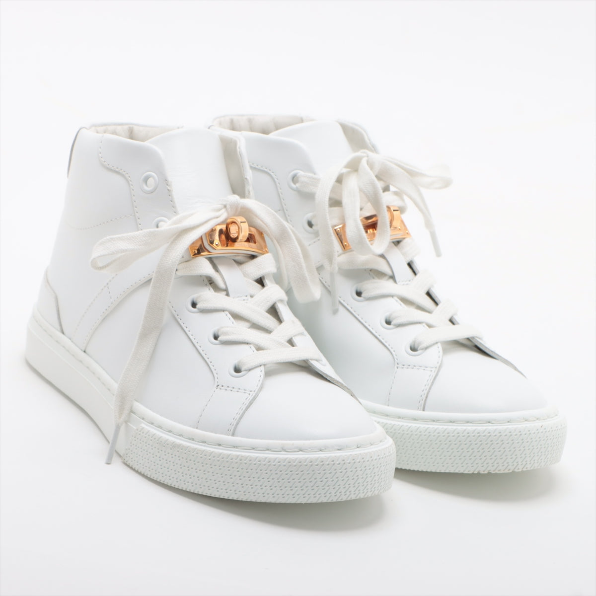 Hermès daydream Leather Sneakers 36 Ladies' White Kelly metal fittings box sack Is there a replacement string