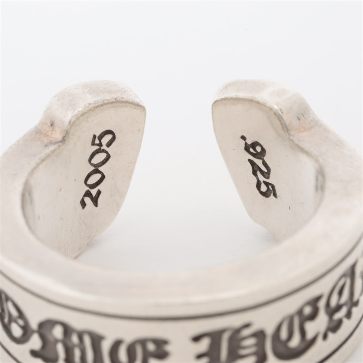 Chrome Hearts large scroll label rings 925 18.5g