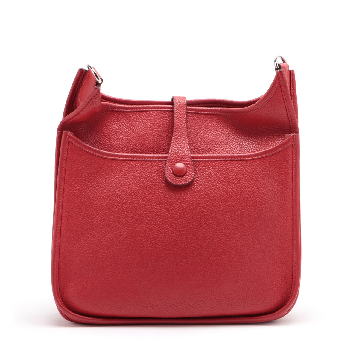 Hermès Evelyne 3 PM Taurillon Clemence Rouge casaque Silver Metal fittings □O: 2011