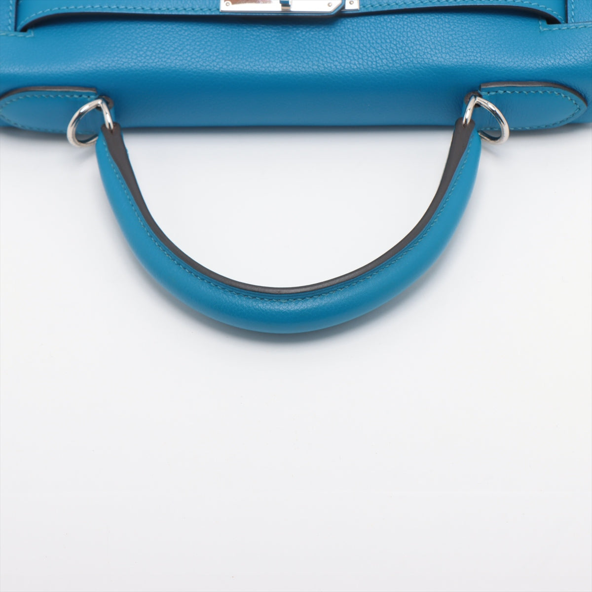 Hermès Kelly 28 Ever color blue zanzibar Silver Metal fittings X: 2016
