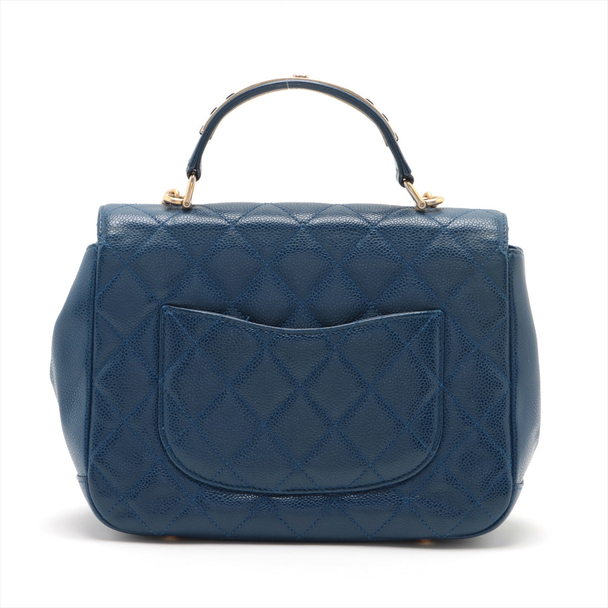 Chanel Matelasse Caviarskin 2way handbag Chain shoulder Blue Gold Metal fittings 24XXXXXX
