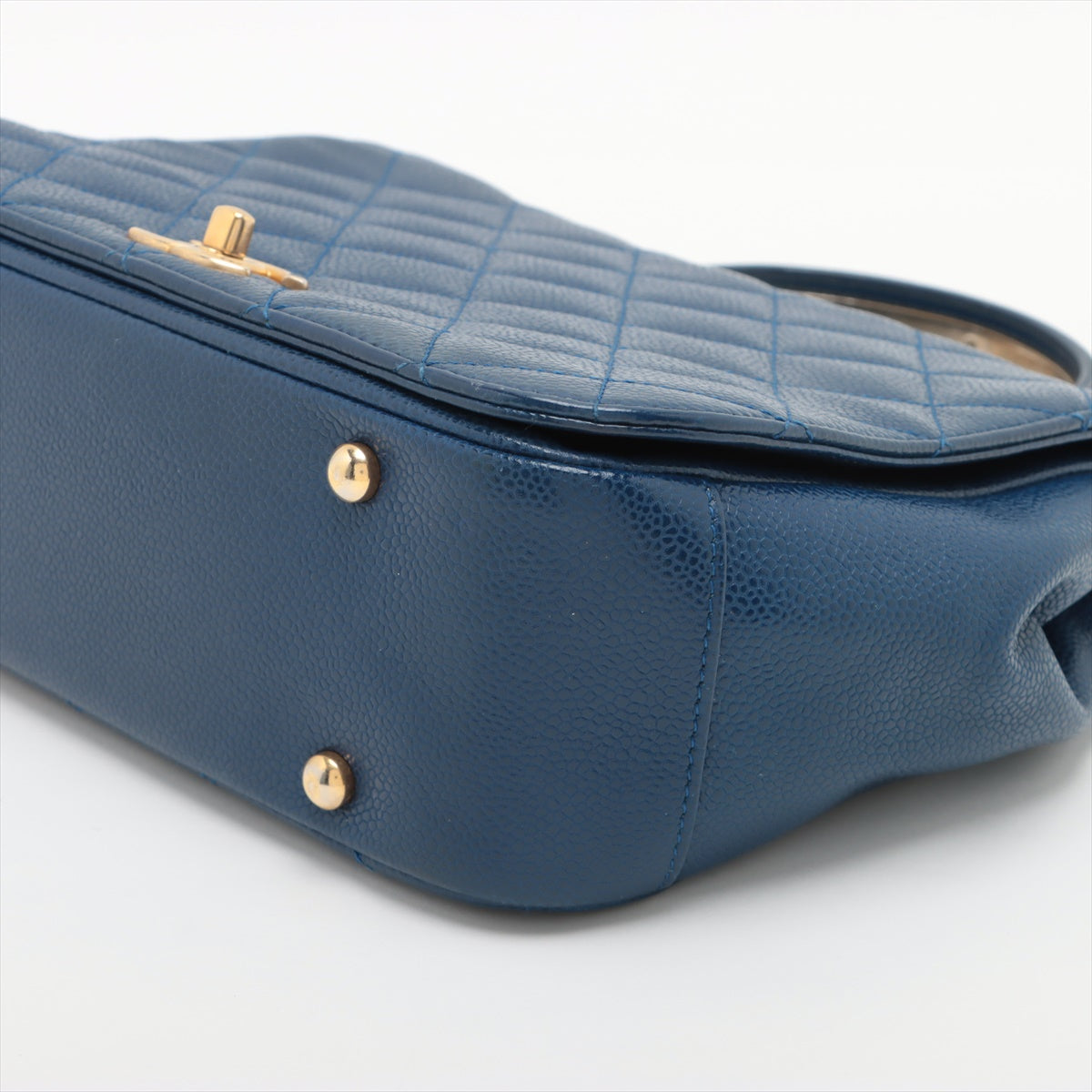 Chanel Matelasse Caviarskin 2way handbag Chain shoulder Blue Gold Metal fittings 24XXXXXX